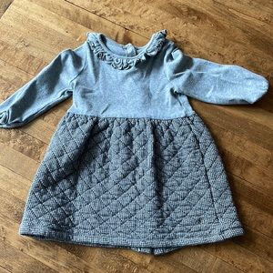 Gently worn petit bateau dress with quilted skirt